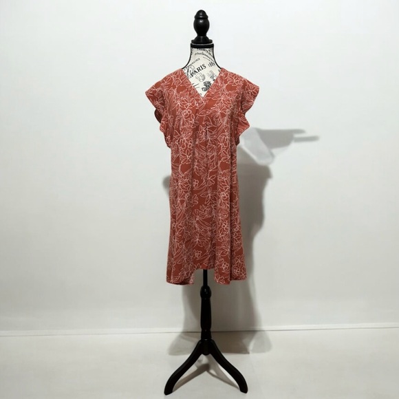 Halogen Ruffle Sleeve Shift Dress- Medium - Picture 3 of 8